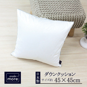 【ando more】日本製ダウンクッション（45×45㎝）（24-13）