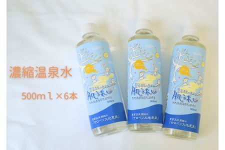 D-01 乾燥シーズンは濃縮温泉水で自宅ケア！　濃縮温泉水（500ml×6本）