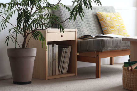 多用途キャビネット サイドテーブル 本棚 レコードラック