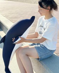 MOGU HUG-MOGU いるか パステルピンク/ホワイト