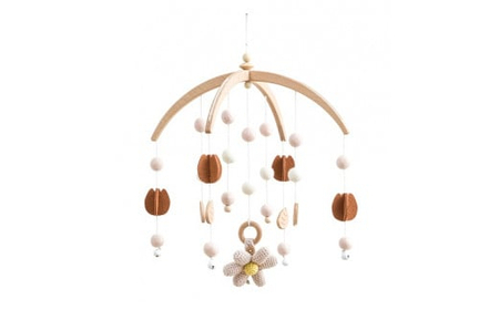 HOPPL（ホップル）ベビーメリーセット（おはな・ホワイト）+オルゴール