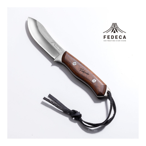 【FEDECA】 ブッシュクラフトナイフ プレーンブラウン 001074