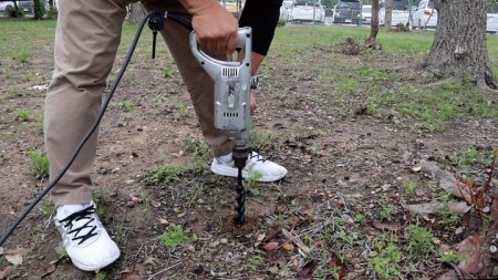 【電柵・防獣柵・園芸用支柱の埋め込み穴あけに】　アースドリル園芸用30mm【北海道・沖縄・離島の発送対応不可】