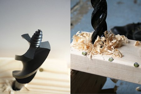 【電気の配線工事の穴あけに!!】クギ切りドリル7本+Drill Roll Bagセット