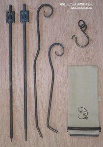 鐵葛　ステンレス燈會スタンド2pcs compact-set