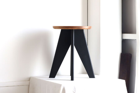 F.B.Fスツール/サイドテーブル オーク×BLACK