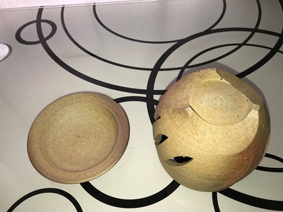 宝殿焼 柿の木窯 茶香炉【インテリア 兵庫県 高砂市】