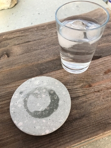 竜山石 コースター5枚セット【コースター 石 吸水 ホットストーン 兵庫県 高砂市】