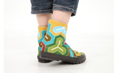 倭紋-わもん-地下足袋 亀甲(キッコウ) 彩(23.0cm)【兵庫県 高砂市】