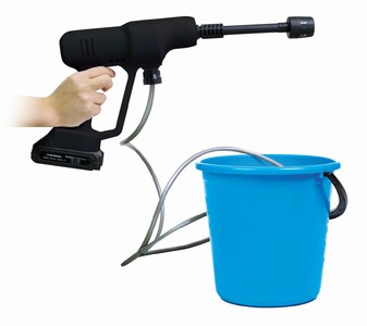 充電式コードレス高圧洗浄機 マジカルMAXウォッシュ(ブラック)