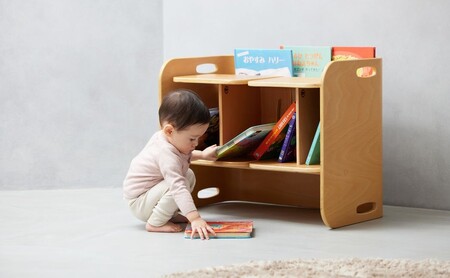 No.152-03 コロコロチェア（ブラックウォールナット）チェアパッド（ミルクティー）付き KWNBV130