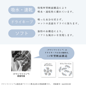 M+Home プレミアール バスマット 約45×65cm ホワイト