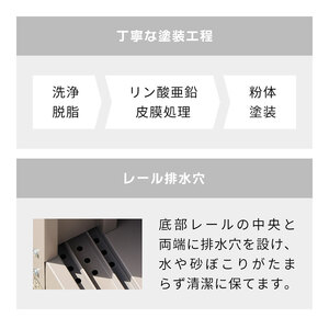 鍵付きスチール収納庫・スタンダードタイプ DEBARA(デバラ) ブラック/ウッドブラウン