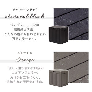 ストレージボックス Regy(レジー) 118L チャコールブラック