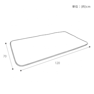 防水敷パッド70×120  Peek-a-boo(ピッカーブー) イブルグレージュ
