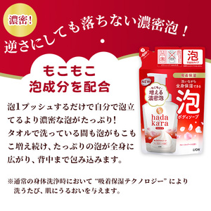 hadakara(ハダカラ) 泡で出てくるボディソープ フローラルブーケの香り つめかえ用440ml ×16個
