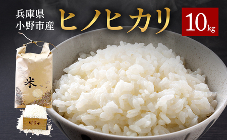 兵庫県小野市産 ヒノヒカリ 10kg（精米）　米 コメ こめ ごはん 白米 精米 ひのひかり 兵庫県 小野市