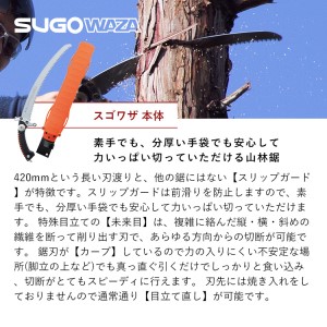 900-65 手が前に滑らず安全な剪定が可能 シルキー山林鋸セットA 雑貨 日用品