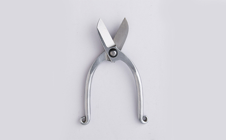 小野鉄 生花鋏 池の坊型 150mm クロームメッキ 雑貨 日用品 植物 ハサミ はさみ 