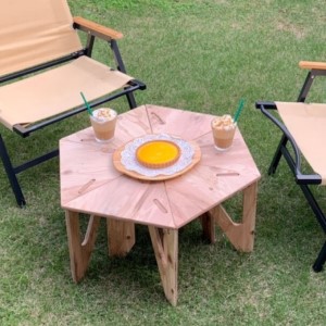 HEXA-TABLE【つどう】[ テーブル アウトドア キャンプ バーベキュー BBQ 軽量 収納 コンパクト ] ヘキサテーブル ソロキャンプ 