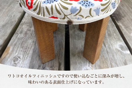 【選べる2つのデザイン】まるスツール レッド [3d28bae410007]