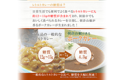【ふるさと納税】 朝倉山椒が香る 三田ポークカレー  (180g 4食セット) 低糖質 低カロリー 和風レトルトカレー 健康志向 常温長期保存 保存食 防災 災害備蓄 数量限定 訳あり 送料無料 兵庫県 三田市 [3d28bae630000]