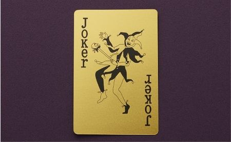 【いよいよ登場！】三田市ふるさと納税限定企画　『純金招福トランプ』　黒いジョーカー [3d28bae300076]