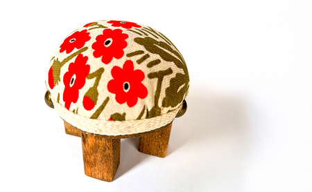 ピンクッション 針山 ハリ山 花柄 かわいい おしゃれ 手芸 ソーイング 三田市 兵庫 ブルー [3d28bae410002]