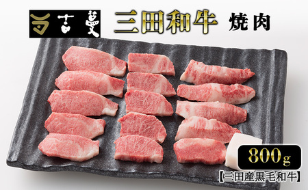 三田産黒毛和牛 三田和牛焼肉　800ｇ　和牛 牛肉 ブランド牛 肉 ギフト お祝い [兵庫県 三田市 3d28bae130007]