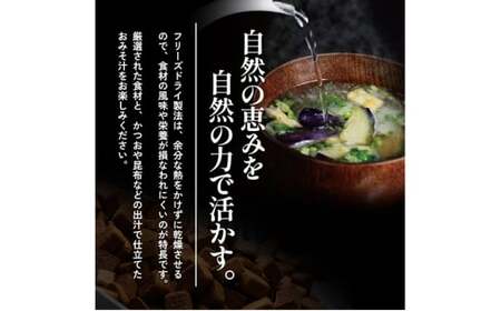 みそ汁 『しあわせいっぱい』 フリーズドライドライおみそ汁 じゅわ～っと揚げたなすのおみそ汁 10食 味噌汁 なす ナス 茄子 野菜 弁当 ギフト 三田市 兵庫県 [3d28bae190053]