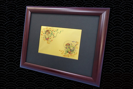 ふるさと納税限定！三田市オリジナル 純金カード 風神雷神[三菱マテリアルトレーディング 兵庫県 三田市 3d28bae300082]