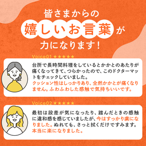 期間限定寄附額 [ ドクターマットプレミアム SLセット・キャメル ] キッチンマット 厚手 アサヒ軽金属