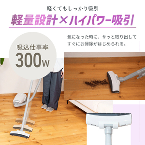 クリーナー YAMAZEN 山善 紙パッククリーナー ZKDS-H300(W) 掃除機 軽量 スリム 紙パック式 簡単ゴミ捨て 家電 電化製品 掃除 清掃 加西市 兵庫県