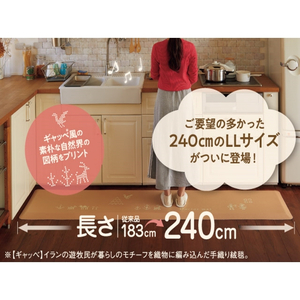 期間限定寄附額 [ ドクター マット LL 雲 ] キッチンマット 厚手 台所マット アサヒ軽金属