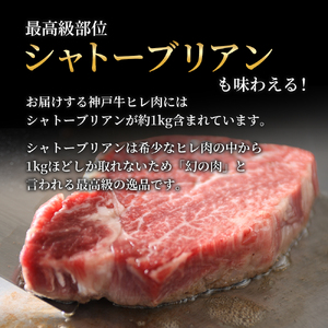 神戸牛 ヒレ肉 1本(約2.5kg) 牛肉 BBQ キャンプ