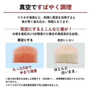 真空フレッシュボックス M・2個セット ] 真空ポンプ付き