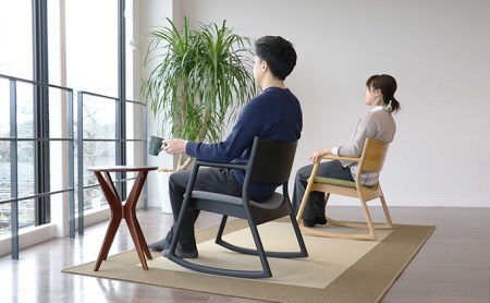 U-La Rocking Chair -Premium Black- 新生活 木製 一人暮らし 買い替え インテリア おしゃれ 