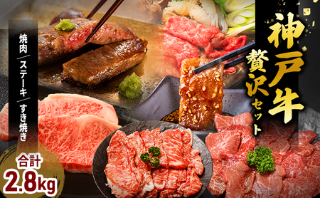 神戸牛 福袋 帝神 おまかせコース E  ロースステーキ 肩ローススライス もも焼肉 ももステーキ ももすき焼き用 すじ肉