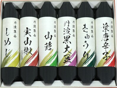 山の香　6種 | 佃煮 漬物 老舗 醤油 自家製造醤油 山椒 実山椒 山蕗 きゅうり しめじ 黒大豆 葉とうがらし ご飯のお供 白米 お茶漬け 米 お土産 贈り物