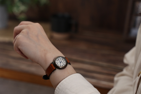 ハンドメイド腕時計(クオーツ式)BS-DN174 手作り カスタム腕時計 個性的 一点物 アンティーク ギフト メンズ レディース ユニセックス プレゼント