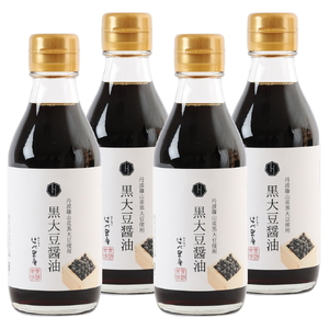 【丹波篠山の幸の味】丹波篠山産黒大豆醤油セット200ml×4