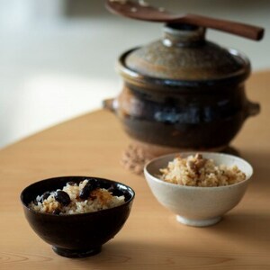 丹波黒大豆煮豆と炊き込みご飯の素の巾着セット TMN010