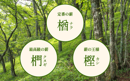 薪　30kg 40cm　クヌギ・ナラ・カシ　高級広葉樹3種のミックス DA01