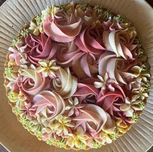 ビーガン Rawフラワーケーキ 18cm ヴィーガンスイーツ CA002