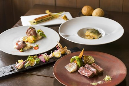 篠山城下町ホテルNIPPONIA　レストラン 〈ルアン〉ディナーペアチケット ニッポニア DR02