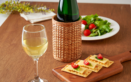 伝統工芸品 杞柳細工のワインホルダー【1538497】