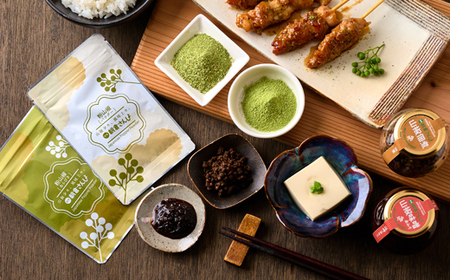 朝倉さんしょを満喫するフルコレクション　山椒味噌(赤味噌)と山椒佃煮と粉山椒(パウダーとあらびき)【1624892】