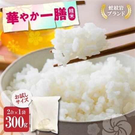 お試し!令和8年産〈先行受付〉9月より順次発送送【蛇紋岩ブランド　華やか一膳】300g(2合×1袋)【1699940】