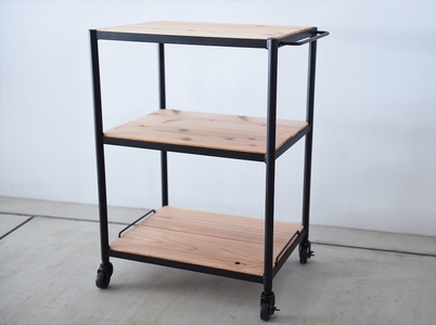 キッチンワゴン / アイアン&ウッド(無垢) 【W standard 】