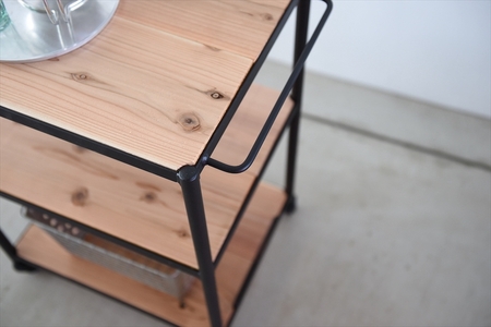 キッチンワゴン / アイアン&ウッド(無垢) 【W standard 】